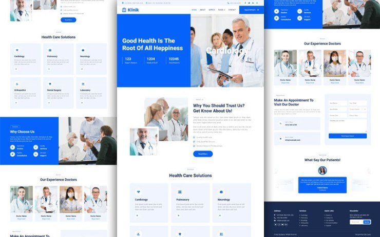 Klinik Health Clinic and Medical Website Template