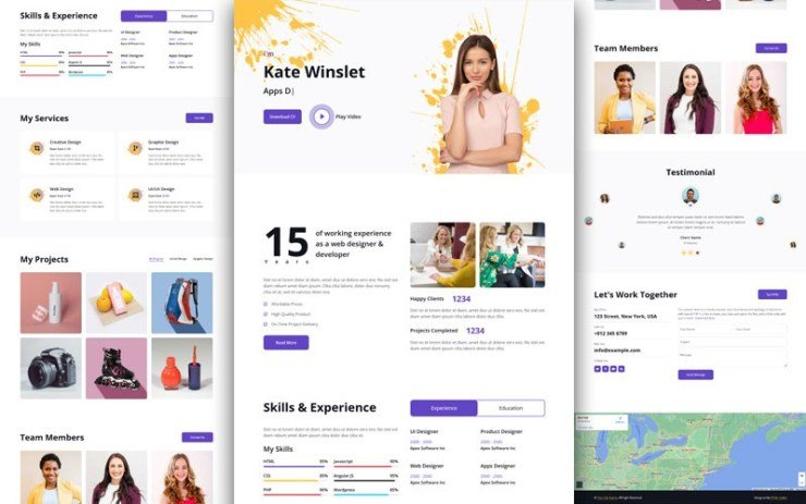 ProMan Personal Portfolio HTML Template