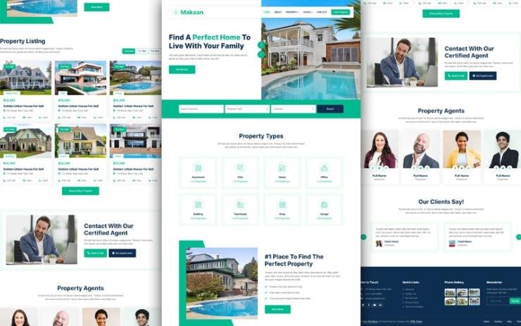 Makaan Real Estate HTML Website Template