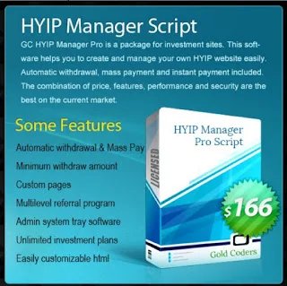 Goldcoders HYIP Manager Pro Script